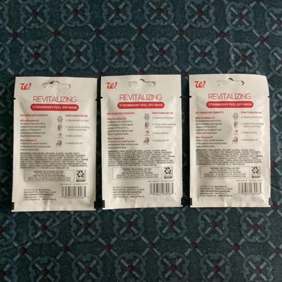 Walgreens Revitalizing Strawberry Peel Off Mask Strawberry Extract Vitamin E - Picture 3 of 4